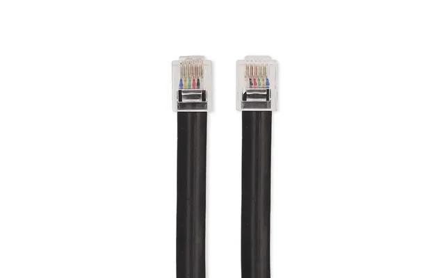 Nedis Telecom Cable Rj12 Male Rj12 Male 1.00 M Cable Design Flat Cable Type Rj12 Black Label