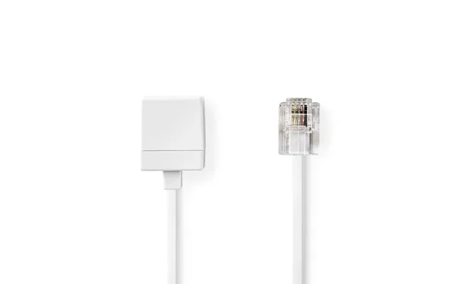 Nedis Telecom Extension Cable Rj11 Male Rj11 Female 5.00 M Cable Design Flat Cable Type Rj11 White Label
