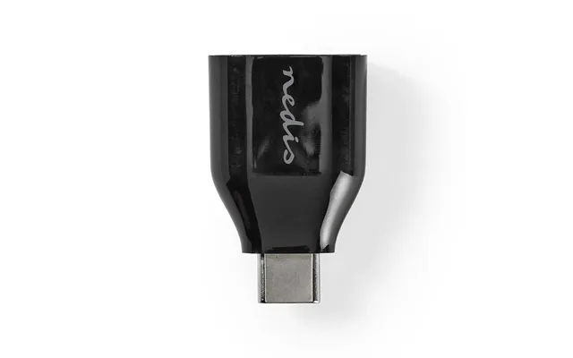 Nedis Usb-c Adapter Usb 3.2 Gen 1 Usb-c Male Usb-a Female 5 Gbps Round Nickel Plated Black Box