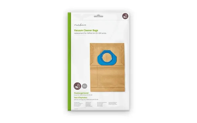 Nedis Vacuum Cleaner Bag 10 Pcs Paper Most Sold For Nilfisk Brown