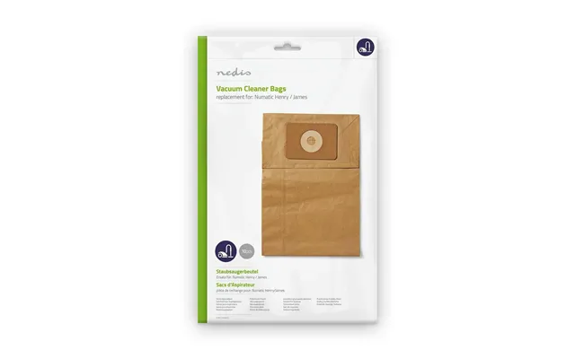 Nedis Vacuum Cleaner Bag 10 Pcs Paper Most Sold For Numatic Henry James Brown