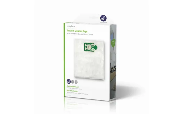 Nedis Vacuum Cleaner Bag 4 Pcs Synthetic Most Sold For Henry James Numatic