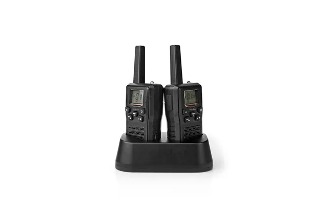 Nedis Walkie Talkies For Adults Long Range Two Way Radios - Pmr Walky Talky Ptt Vox Easy To Use 8 Ch 10km 6 Hour Charge 