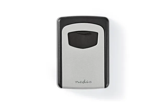 Nedis Wall Mount Key Safe Entry Safe Combination Dial Lock For Indoor And Outdoor Use Black Grey