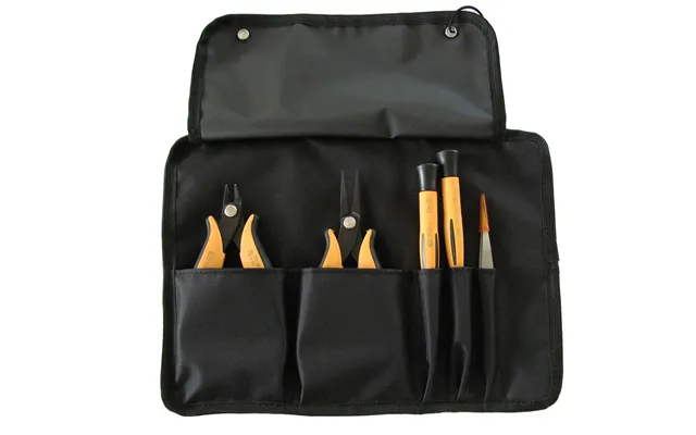 Piergiacomi Set Of 5 Different Hand Tools 1 Tweezers. 1 Cutter - 1 Pliers And 2 Screwdrivers