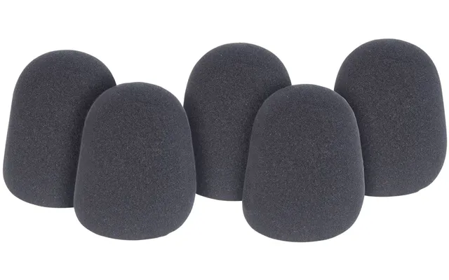 Qtx 5x Mic Foam Windscreen Shield For Handheld Microphones Karaoke Sponge Windshield