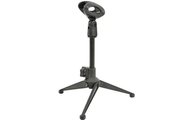 Qtx Desktop Table Adjustable Metal Tripod Microphone Mic Stand Holder With Clip