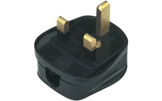 Rewireable Quick Fit 3 Pin Uk Mains Plug Fitted With 13a Amp Fuse Black