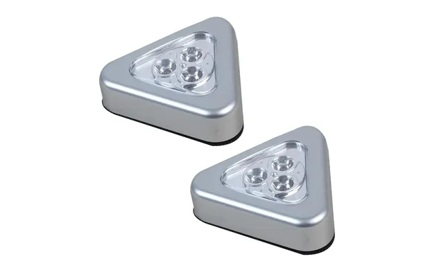 Set Of 2 Battery Powered Cob Led Push Lights - Self Adhesive Bright