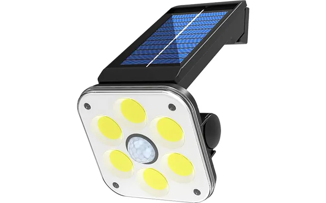 Solar Powered Outdoor Pir Motion Sensor Lamp With Adjustable Light