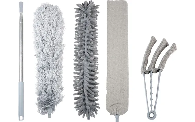St Helens 5 Piece Professional Duster Kit With Long Heads Extendable Telescopic Pole For Walls - Ceiling Fan