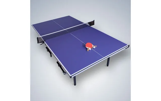 The Man Cave Project Foldable Table Tennis Table, Premium Ping Pong Surface With Centre Net, 2x Paddles And 2x Balls - P