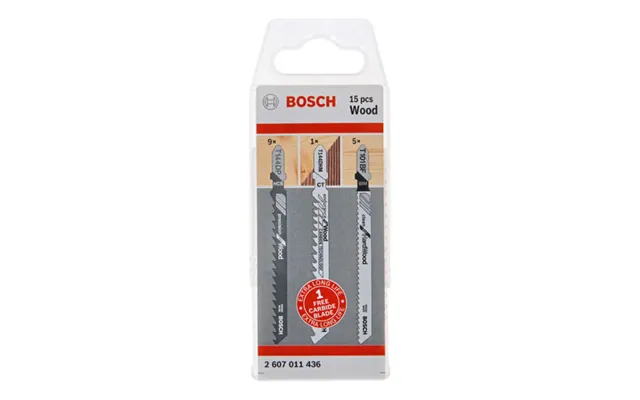 Bosch Powertool Accessories Bosch 2607011436 15 Piece Wood Jigsaw Blade Set product image