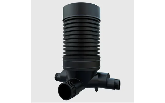 Accesso Surface Water Inspection Chamber 600mm X 1m, 225mm Connection - Black