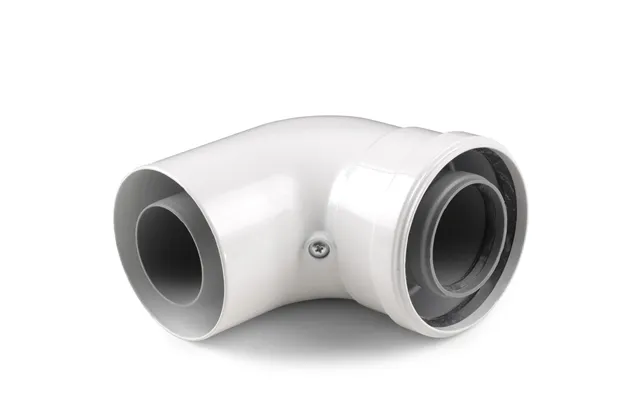 Ariston 90 Coaxial Elbow 60 100mm Dia - White