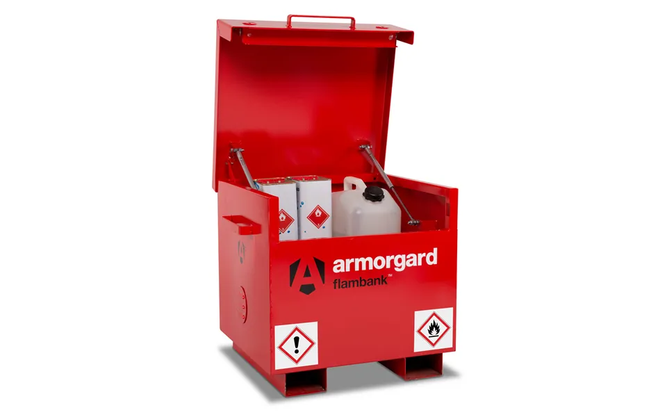 Armorgard Flambank Hazardous Storage Box 765 X 675 X 670mm Red