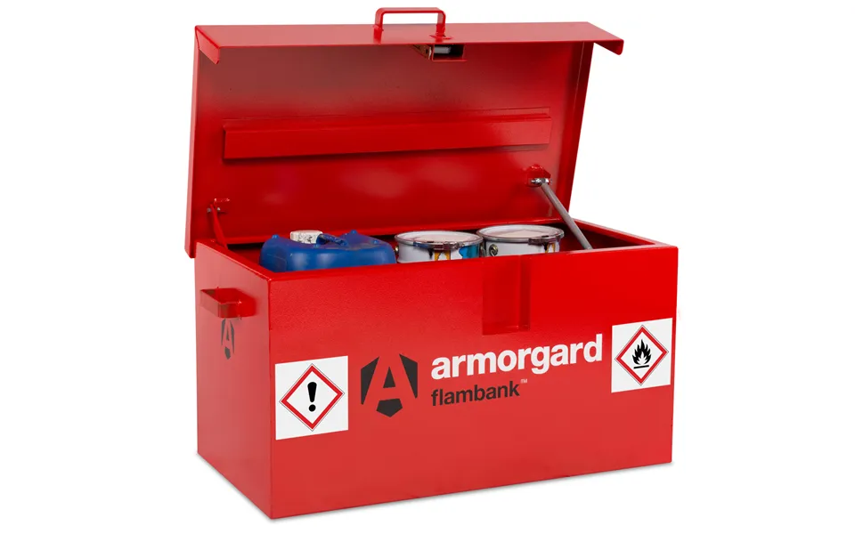 Armorgard Flambank Hazardous Storage Box 980 X 540 X 475mm Red