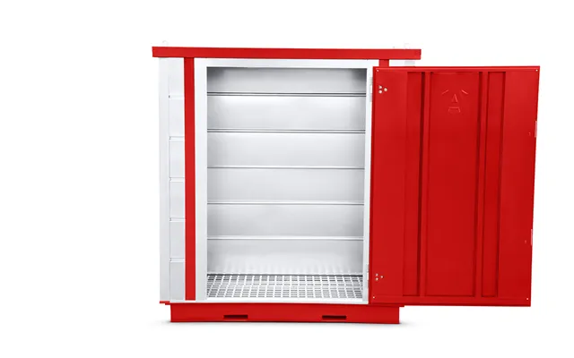 Armorgard Formastor Coshh Compliant Storage Unit 2075 X 1120 X 2255mm Red Galv Steel
