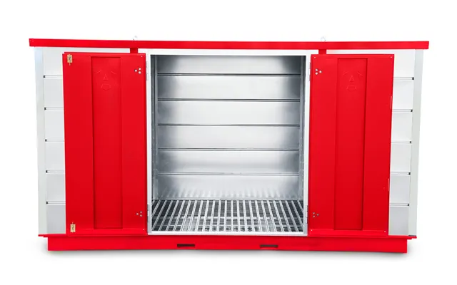 Armorgard Formastor Coshh Compliant Storage Unit 3995 X 2075 X 2255mm Red Galv Steel