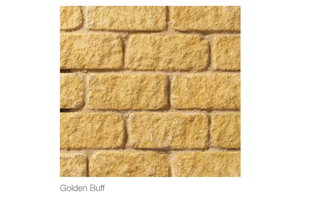 Bekstone Reconstituted Walling Stone Split Face 229 X 102 X 65mm - Golden Buff