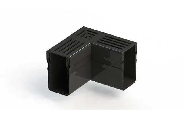 Bg-graspointner Pvc Threshold 65 100 Corner 90deg Black Aluminium Finish