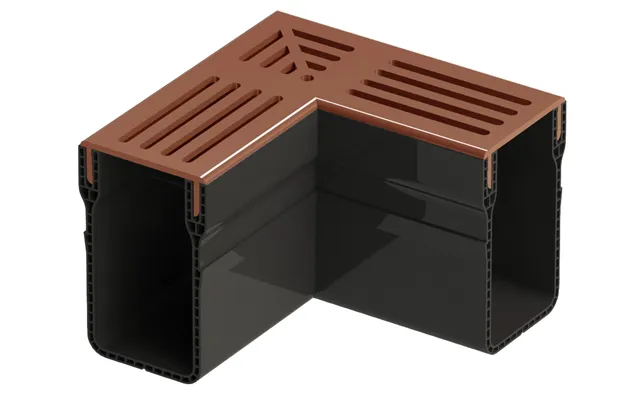 Bg-graspointner Pvc Threshold 65 100 Corner 90deg Corten Steel Finish