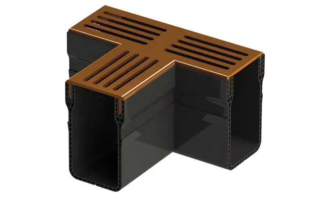 Bg-graspointner Pvc Threshold 65 100 T-section Corten Steel Finish