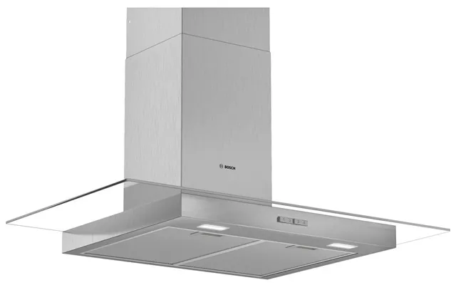 Bosch Serie 2 Wall Mounted Chimney Hood 90cm - Brushed Steel Dwg94bc50b