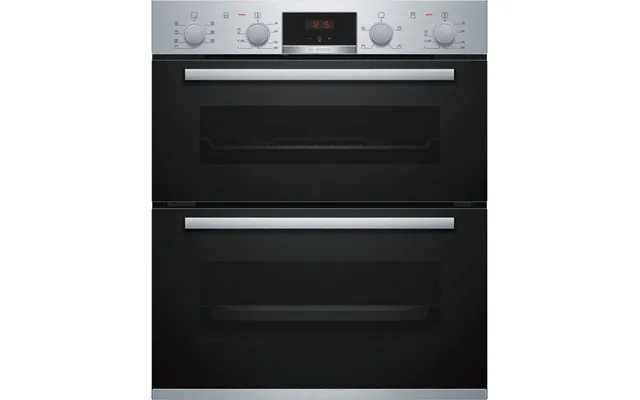 Bosch Serie 4 Integrated Double Electric Oven - Stainless Steel Nbs533bs0b