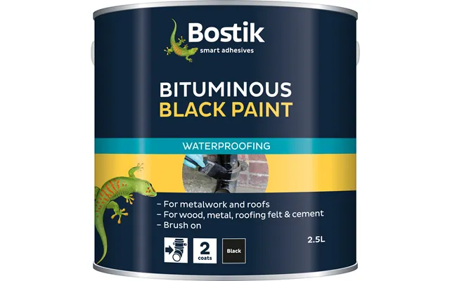 Bostik Cementone Protective Bitumen Paint 2.5ltr - Black