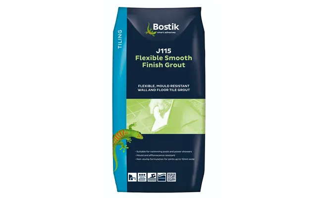 Bostik J115 Professional Wall & Floor Flexible Smooth Grout 5kg - Grey White