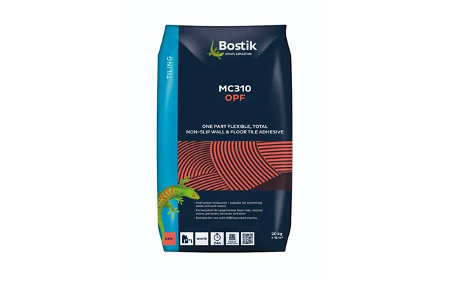 Bostik Mc310 One Part Flexible Wall & Floor Tile Adhesive 20kg - White