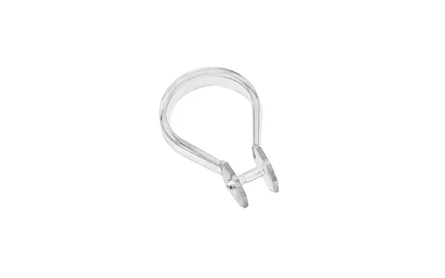 Bradfords Button Type Curtain Rings Clear 12