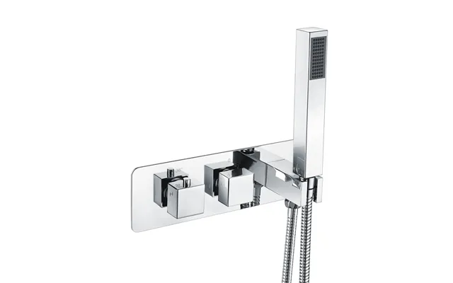 Bradfords Chettle Thermostatic Shower Valve With Handset Two Outlet - Chrome