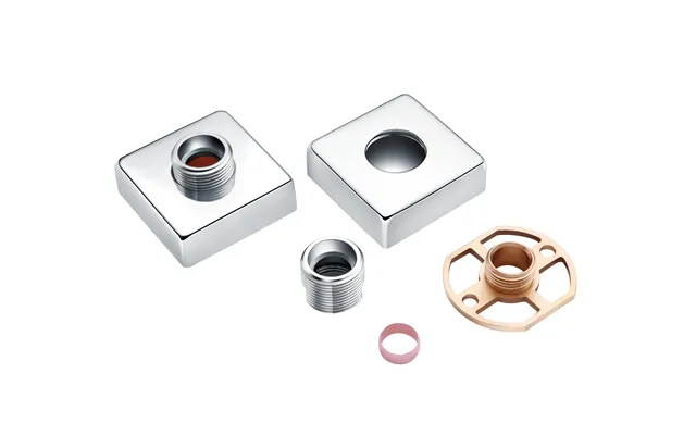 Bradfords Exposed Shower Valve Fast Fitting Kit Square Pair - Chrome