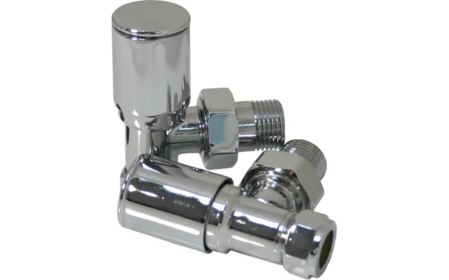 Bradfords Patterned Angled Radiator Valve - 82 X 30 X 70mm