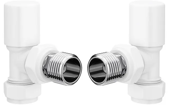 Bradfords Patterned Radiator Valves - Angled