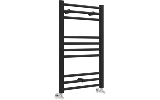 Bradfords Porlock Straight Ladder Radiator 30x500x800mm - Matt Black