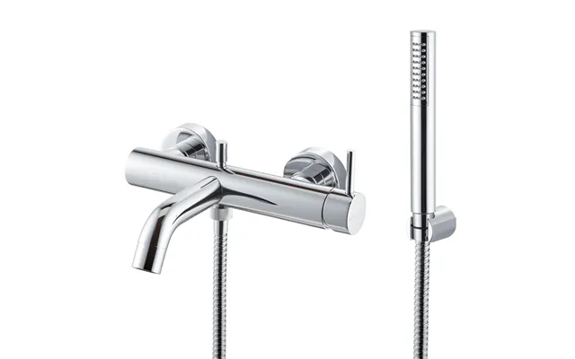 Bradfords Porth Brass Bath Shower Mixer - Chrome