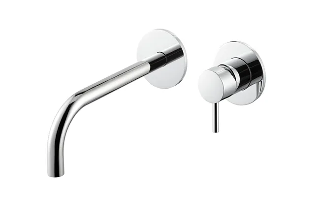 Bradfords Porth Wall Mounted Brass Basin Mixer - Chrome