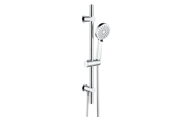 Bradfords Round Premium Slider Rail Kit With Elbow & 3 Mode Handset - Chrome