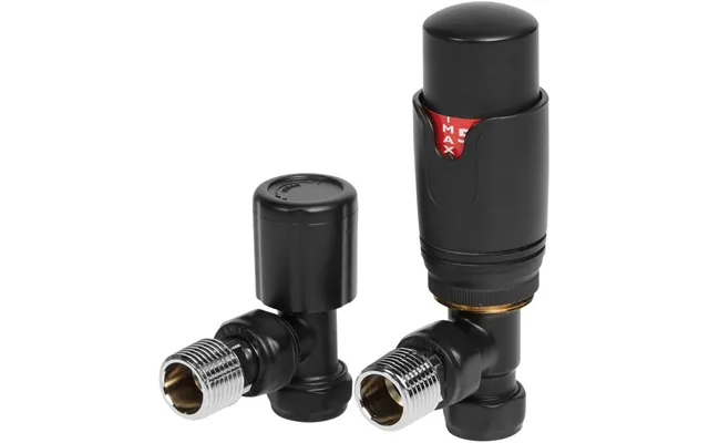 Bradfords Round Thermostatic Radiator Valves - Angled