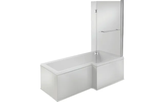 Bradfords Sennen L Shape Rh Shower Bath Pack 1700x850mm White