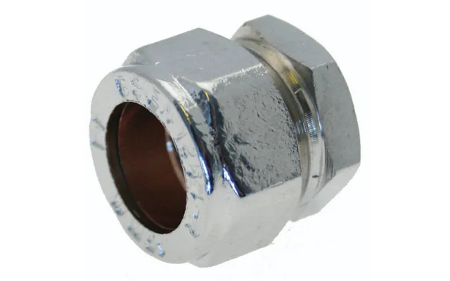 Bradfords Trade Compression Stop End 15mm Chrome