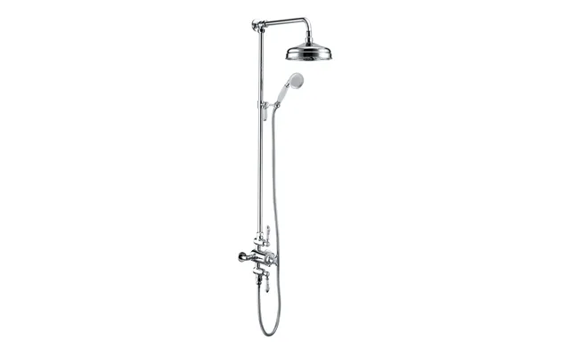 Bradfords Traditional Exposed Two Outlet With Riser Kit & Overhead - Chrome