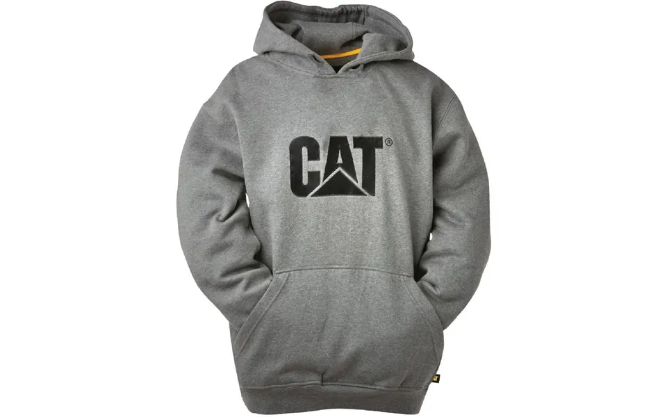 Caterpillar Trademark Hooded Sweatshirt - Heather Grey