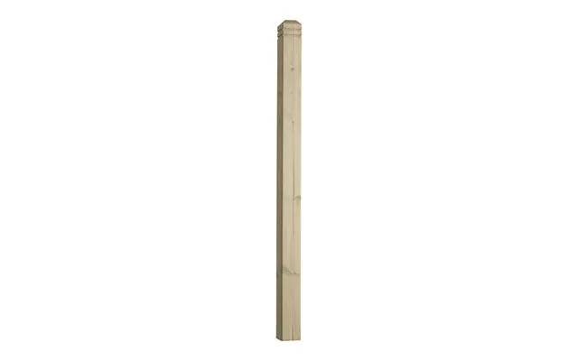 Cheshire Mouldings Cheshire Decking Pine Chamfered And Beaded Newel Post 1250 X 83 X 83mm Treated Green