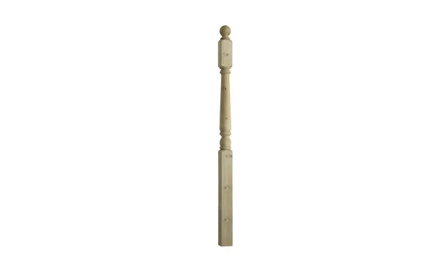 Cheshire Mouldings Cheshire Decking Pine Turned Newel Post With Ball Cap 1250 X 83 X 83mm Treated Green