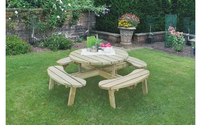 Circular 8-seater Picnic Table - 720 X 2060 X 2060mm product image