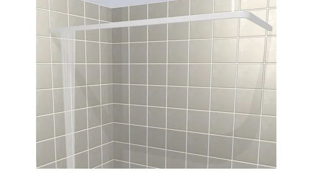 Contour Care L Shaped Shower Curtain Track 1500mm X 1500mm - White